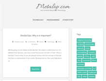 Tablet Screenshot of metalop.com